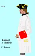 régiment de Hainaut de 1734 à 1762