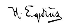 signature de Halfdan Egedius