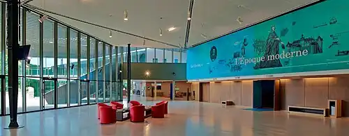 Hall de l'Historial, en 2015.