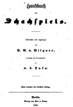 Image illustrative de l’article Handbuch des Schachspiels