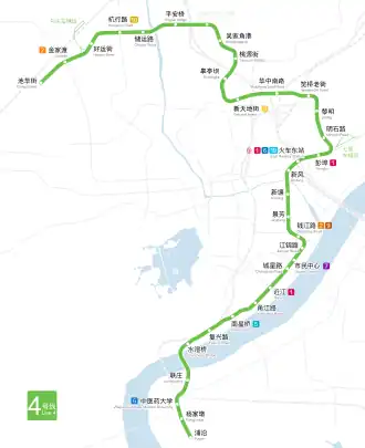 Voir la carte de la ligne.