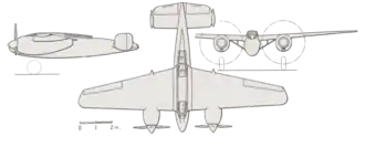 vue en plan de l’avion