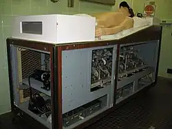 Ancienne version de Harvey, avec les panneaux retirés laissant apparaitre la structure interne.