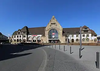 Gare centrale de Worms.
