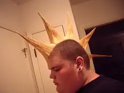 Crête coiffée avec des pics : Liberty spikes (en).