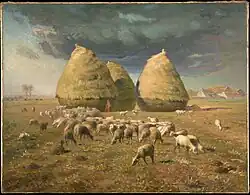 Meules de foin, automne, vers 1872, huile sur toile, 85,1&nbsp;×&nbsp;110,2&nbsp;cm, New York, Metropolitan Museum of Art