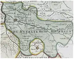 Carte de la seigneurie de Borculo (1741)