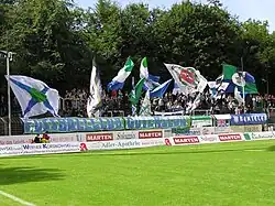 Dans le stade "Heidewald"