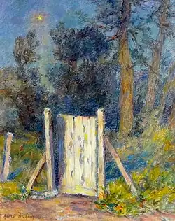 La Porte, mai 1937, huile sur toile, collection privée.