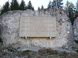 Plaque en l'honneur du Général Henry Martin.