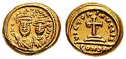 solidus de l'empereur Héraclius