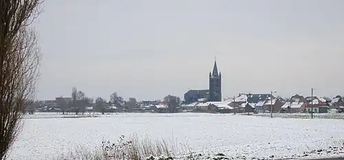 Hérinnes sous la neige.