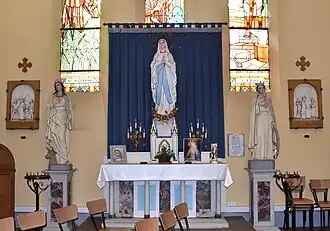 L'autel de la Vierge.