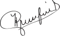 Signature de Herbert Greenfield