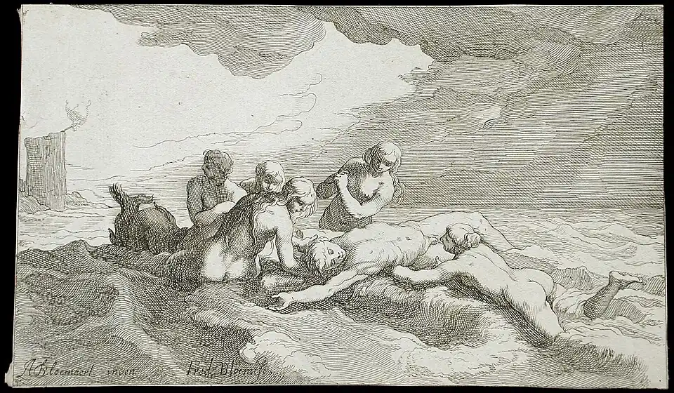 Hero et Leandre, n. d. (musée d'art du comté de Los Angeles).