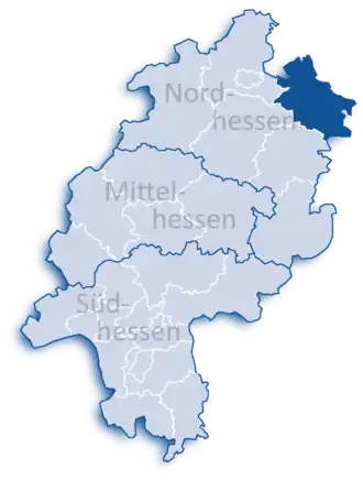 Localisation de Arrondissement de Werra-Meissner