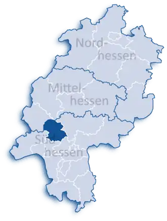 Localisation de Arrondissement du Haut-Taunus