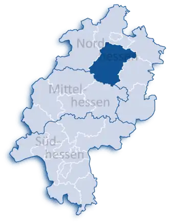 Localisation de Arrondissement de Schwalm-Eder