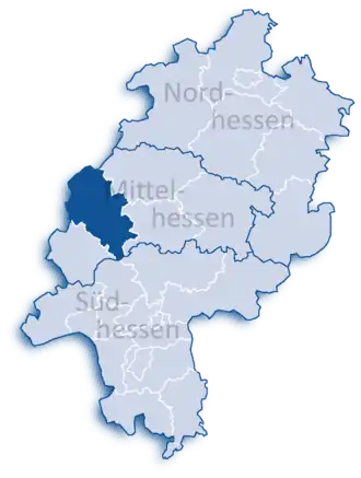 Localisation de Arrondissement de Lahn-Dill