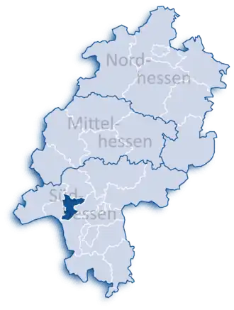 Localisation de Arrondissement de Main-Taunus