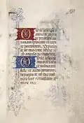 Page avec des lettrines ornées, f.138r