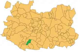 Localisation de Hinojosas de Calatrava