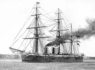 illustration de HMS Sultan (1870)