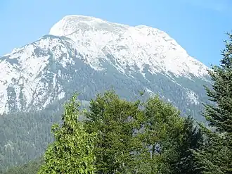Vue du Hohes Brett depuis Schönau am Königssee.