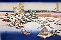 Neige à Sumidagawa (Edo).