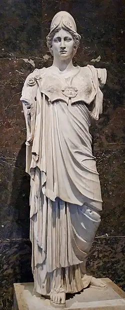 Athéna de type Hope-Farnese, avec tête de type Mattéi (montage moderne). Musée du Louvre.