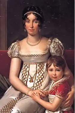 Napoléon Louis Charles Bonaparte (1802-1807), avec sa mère Hortense de Beauharnais