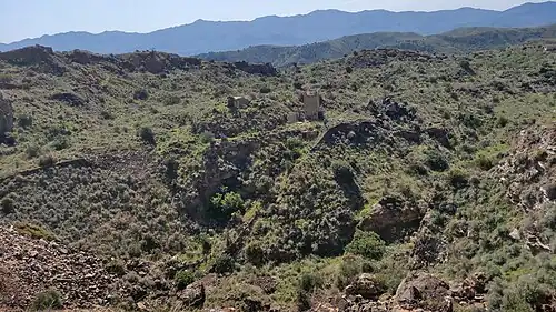 Installations extérieures du "puits Jupiter" (hoyo Jupiter)