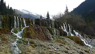 Chutes d'eau à Huanglong