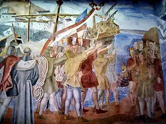 1930 Cycle Christophe Colomb (monastère de La Rábida)