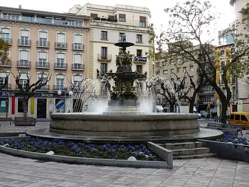 Enrique Blondeau, Fontaine des Muses (es) (1855), Huesca.