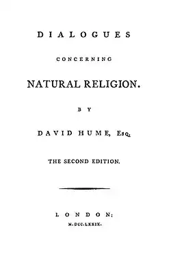 Image illustrative de l’article Dialogues sur la religion naturelle