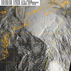 Kyle le 28 septembre 2008 à 11h41 TU se dirigeant vers la Nouvelle-Écosse