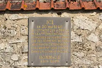 Plaque de la 4e&nbsp;division cuirassée.