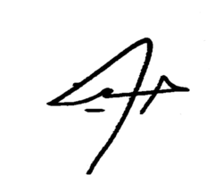 Signature de Hussein ben Abdallah   (ar) الحسين بن عبد الله