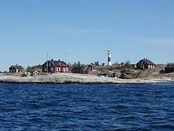 Phares et bâtiments de Huvudskär.