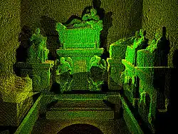 Image numérisée de l'hypogée des Volumni.