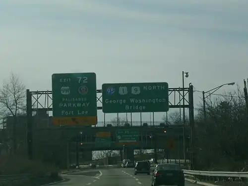 I-95 pont George-Washington, fort Lee
