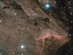 Détail de la nébuleuse (Photographie amateur).