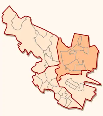 Localisation de Arrondissement de la Rive droite