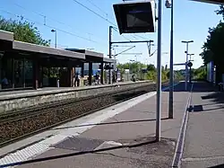 Vue au sud du quai Aéroport.