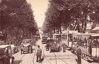 Le cours Belsunce, dans les années 1920.