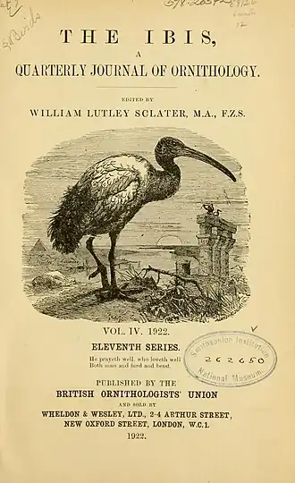 Image illustrative de l’article Ibis (revue)