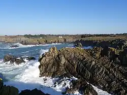 La côte sauvage de l'île d'Yeu.