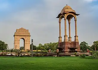 La Porte de l'Inde à New Delhi, sur Rajpath.
