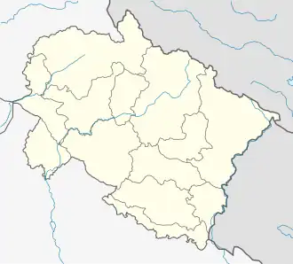 Voir sur la carte administrative de l'Uttarakhand